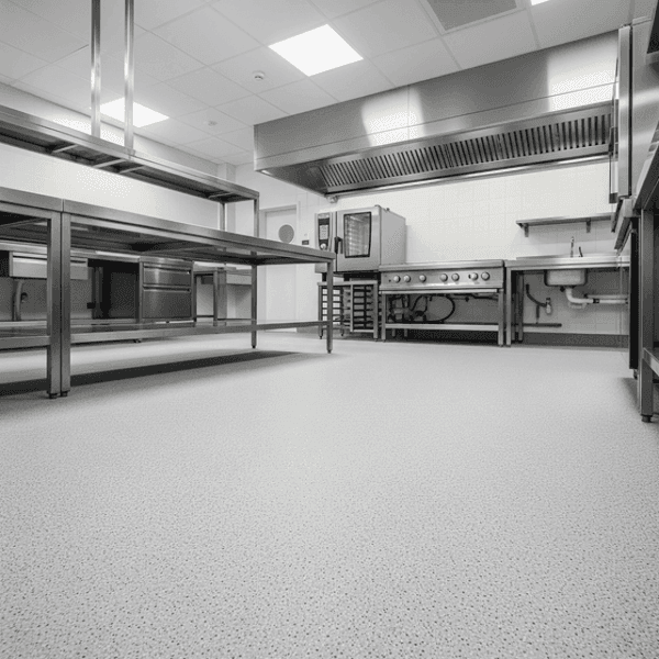 Sol en résine époxy antidérapant pour usage professionnel